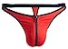 Produktbild Orion Herren String - sexy Slip für Männer, mit Reißverschluss und Jock-Strap, für EIN angenehmes und rutschfestes Tragegfühl, rot/schwarz (XL)