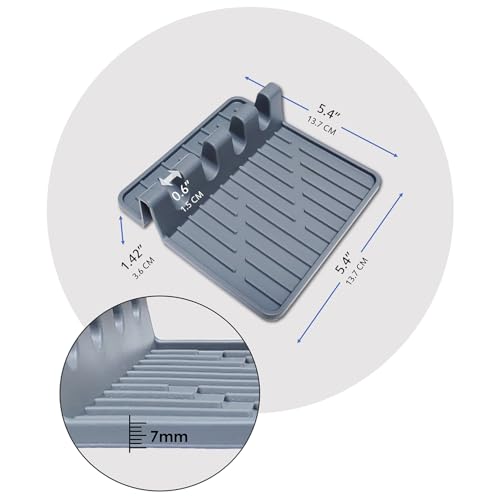 Image of Paint Brush Holder Set, Portable Silicone Stands with 4 Slots, 2 Pack