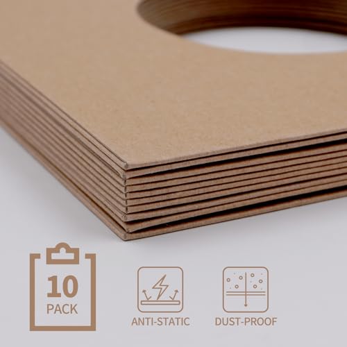 sdroceRyaM Capas para discos de 17,8 cm, capas de jaqueta EP com furo, antiestática, capas de papel