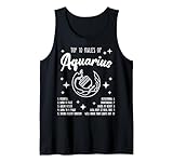 Lindo mes de cumpleaños con signo del zodiaco de Acuario Camiseta sin Mangas