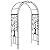 Evergreen Plow & Hearth Tree of Life Garden Arbor - 7 Feet Tall | Slim Metal Arch with Iron Trellis for Climbing Plants | Elegant Wedding Arbor | Outdoor Patio & Garden Decor