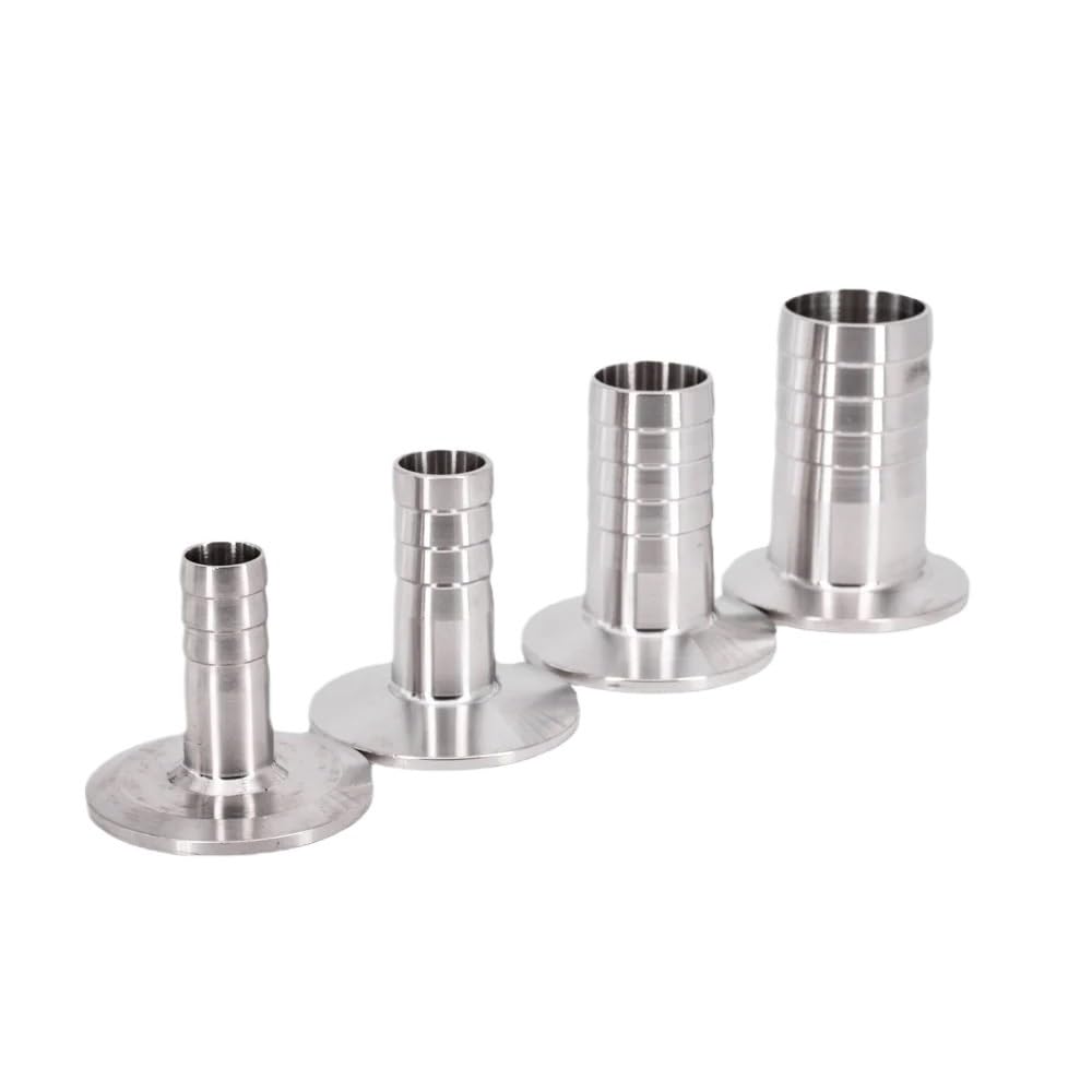 Złącze węża z kolcami, 304 316L SS Tri Clamp Łącznik do węża 0,5-2 cale Wielokolorowy sanitarny, chroniony przed promieniowaniem UV(64mmx32mm)