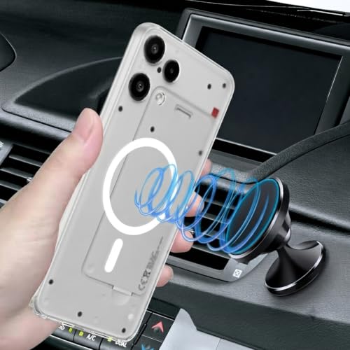 Image of DIZORO Matte Case for Nothing 3A Lite Compatible with MagSafe, Camera Lens Full Protection, Shockproof Translucent Frosted TPU Soft Phone Cover, Anti-Fingerprint (White)