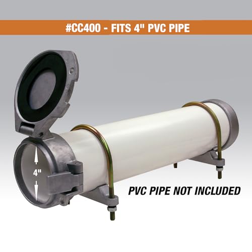Kit de support de conduit en PVC 10,2 cm avec loquet à ressort intégré
