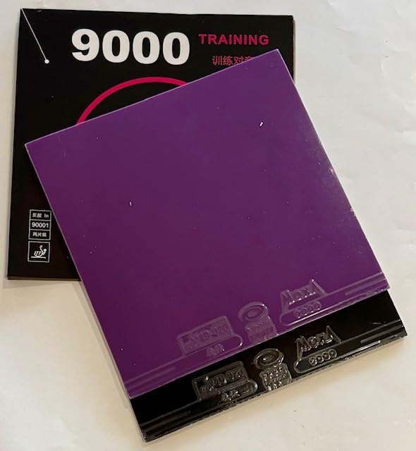 Yinhe 9000 Table Tennis Rubber, Pack of 2 (Black & Violet), Professional Rubber, Ideal for Spin, Control and Precise Placement, Durable Rubber, 2.2mm, ITTF Certified. 2