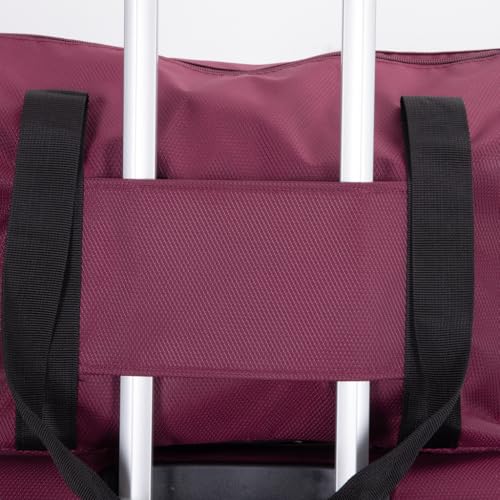 Lightweight 3-Piece Luggage Set for Travel, Spacious and Organized Carry-On with Spinner Wheels, Wine Red3