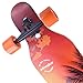 Slendor Longboard Skateboards 42 inch Drop Through Deck Complete Maple Cruiser Freestyle, Camber Concave