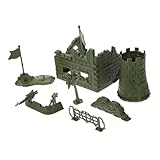 FUNNETOYU Militärspielzeug Set aus Robustem Detailgetreues Leichtes Militärmodell mit Schloss Szene Vielseitig als Deko Lehrmittel und Sammelobjekt für Jungen Ab Jahren Geeignet