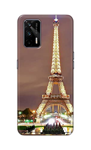 Image of PRINTFIDAA Lovers Famous Place Eiffel Tower in Paris Printed Designer Hard Case for Realme GT 5G, Realme Q3 Pro 5G Back Cover -(e) RPM1009