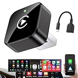 Wireless CarPlay Adapter 2025 Upgrade Mini Design, USB/USB-C Plug & Play Converts CarPlay to Wireless - Easy Use Fast Stable Connection Car Play for iPhone & Android