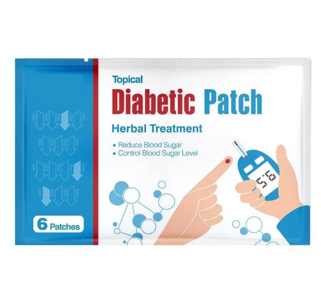 Diabetes Management Patch | Fast-Acting, Easy-to-Use Diabetic Patch for Natural Blood Sugar Support & Glucose Control | Herbal Formula – 6 Pcs