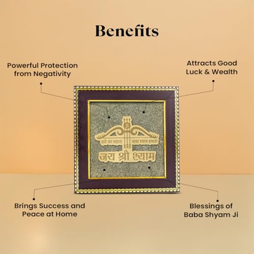 Image of Astrotalk Haare ka Sahara on Raw Pyrite Frame | Vastu Item for Wealth & Protection | Wall Decor Items Living Room | Raw Pyrite Frame for Wall | Gift for Man & Woman | 19x19x1 cm | 1 Piece