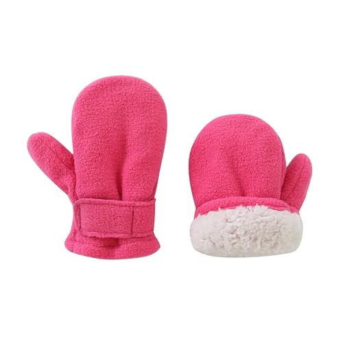 Image of Baby Toddler Mittens Boys Girls Winter Outdoor Gloves Kids Easy-On Fleece Warm Mitterns