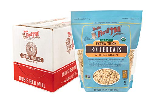 Bob's Red Mill Organic Extra Thick Rolled Oats, 32oz (P...