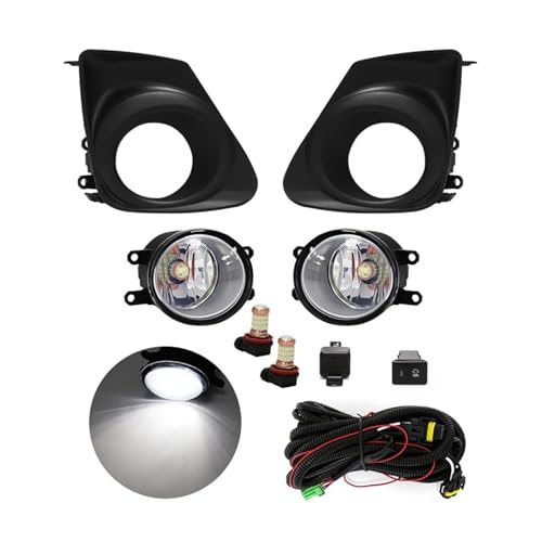 Feux jour LED blanc pour Corolla Altis avec inserts chromés antibrouillard complet - 2