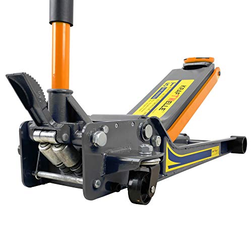 KrafTWelle 5T Profi Rangier-Wagenheber Autoheber flach blau (Einschubtiefe 75 mm, maximale Höhe 620...