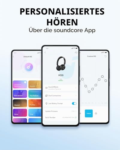 Soundcore by Anker H30i Kabellose On-Ear Kopfhörer, Faltbares Design (Generalüberholt) – Ansicht 7