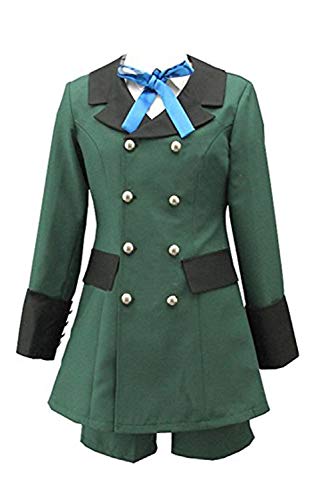 Ya-cos Black Butler Ciel Phantomhive Cosplay Costume Fancy Dress Uniform Outfit Full Suit Green