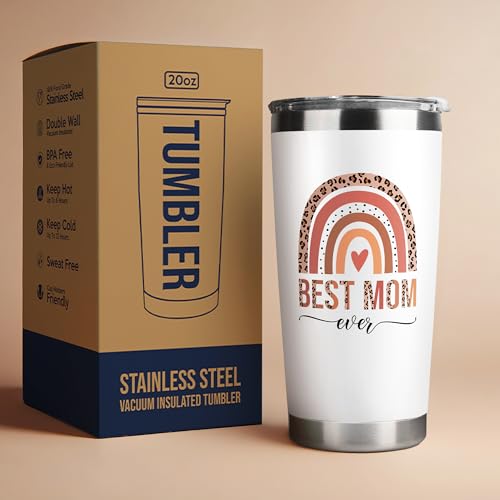 Mocosweeties Gifts for Mom from Daughter Son - Birthday, Mothers Day, Christmas Mom Gifts for Wife, Her - Christmas Gift Ideas for Mama, Mother - Gift for New Moms, Mothers - 20 Oz Tumbler