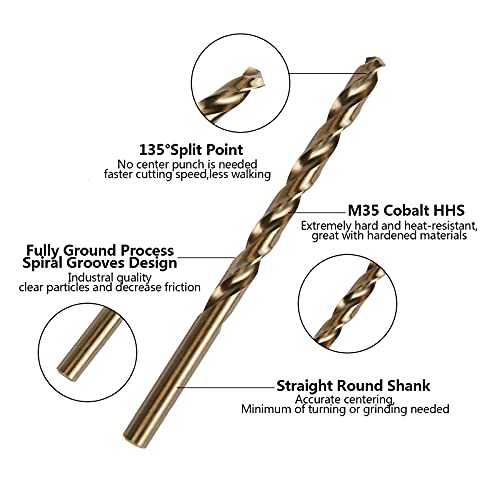Owl Tools COBALT-DRILL-BITS-13-IMPERIAL Cobalt Drill Bits For Metal And Steel thumb #3