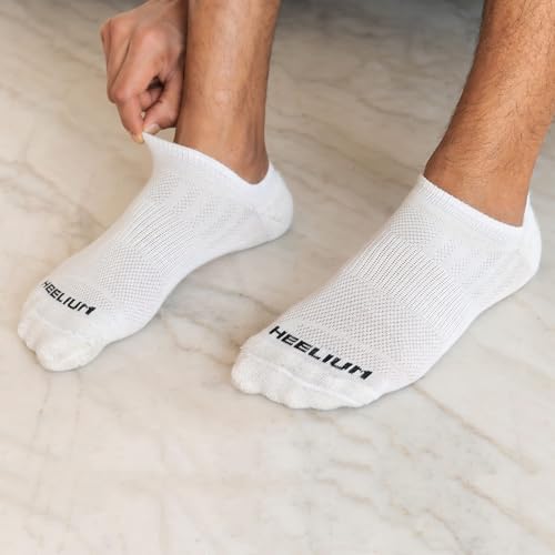 Image of HEELIUM Bamboo Ankle Socks for Men & Women | Ultra-Soft, Odour-Free, Thin & Breathable | 3X Softer than Cotton | Sizes - M (UK 4-8) & L (UK 9-13)