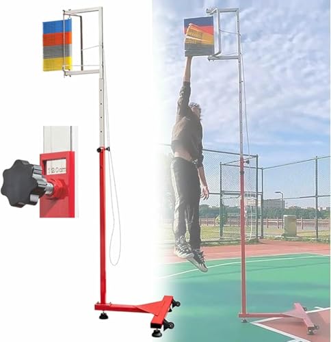 Przenośny pionowy tester skoków, stojący sprzęt treningowy dla sportowców, domowej siłowni i wyników sportowych