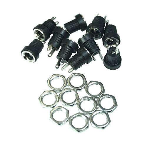 5 x Conector DC Power Jack 5.5x2.1mm hembra miniatura 4