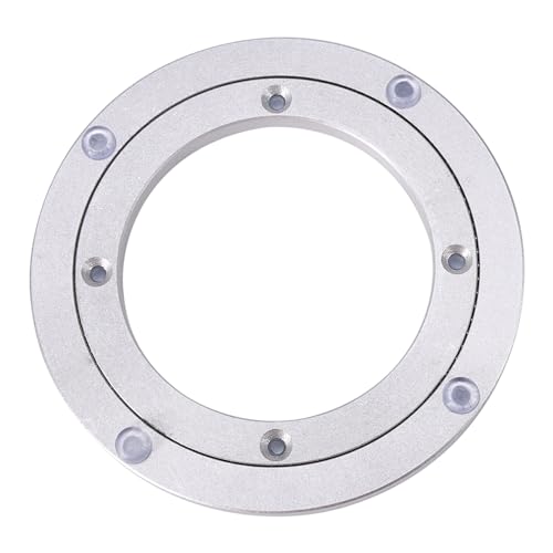 Aluminium Alloy Turntable Bearing, Heavy Duty Swivel Turntable, Rotating Turntable Bearing for Dining Table and Workbench (8 inches*H8.5MM)