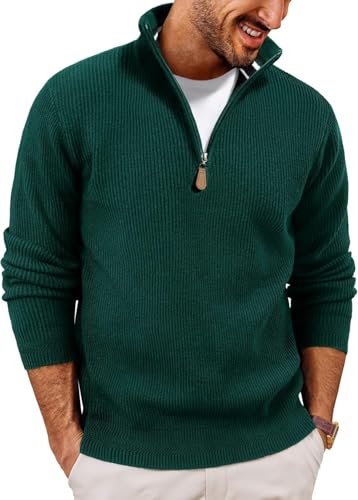 Image of NORTHWIND Men High Neck Zipper Full Sleeve Cotton Knitted Winter Sweater for Man Pullover Sweater Sweaters for Men Winter