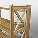 Casual Home Montego 3-Shelf Folding Bookcase, Natural , 27.5