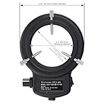 AmScope-LED-144B-ZK-Black-144-PCS-Adjustable-LED-Ring-Light-for-Stereo-Microscope-Camera-with-Power-Adapter