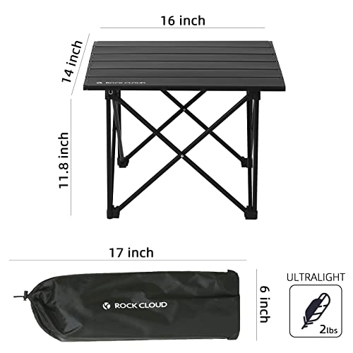 ROCK CLOUD Portable Camping Table Ultralight Aluminum Folding Beach Table Camp for Camping Hiking Backpacking Outdoor Picnic - Image 3