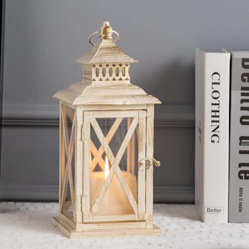 DECORKEY Lantern Decorative Indoor & Outdoor,Large Square Hanging Spring Home