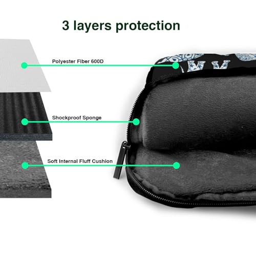Elephant Print Practical Laptop Case Laptop Bag - Stylish Messenger Bag & Laptop Shoulder Bag, Black, 14 inch Elephant Print Practical Laptop Case Laptop Bag - Stylish Messenger Bag & Laptop Shoulder Bag, Black, 14 inch