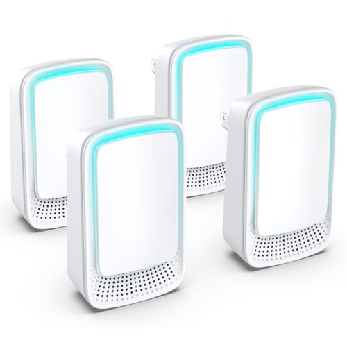 Purificador de aire, Dayear Mini Generador de iones Negativo Plug-in Negative Ion Purificador Ionizador de Aire para Dormitorio/Casa/Salón/Habitación de Animales, Purificar Olores (4 Pcs)