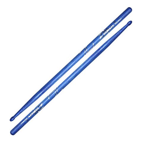 Zildjian Z5ABU 5A Hickory Drumsticks - Wood Tip, Blue Cover
