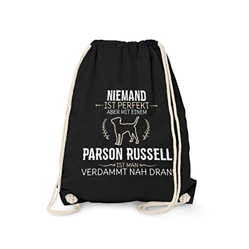 Fashionalarm Turnbeutel - Niemand ist perfekt - Parson Russell - Fun mochila con lemas cumpleaños regalo idea Hundebesitzer raza perro