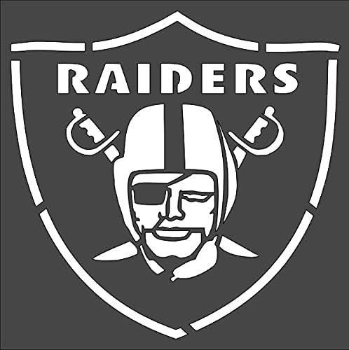 1 PCS Custom Cut Stencil, (VC-91) Raiders Football 8X8 in Crafts, Arts, Scrapbooking - Painting on The Wall, Wood, Glass and Other, hygo722