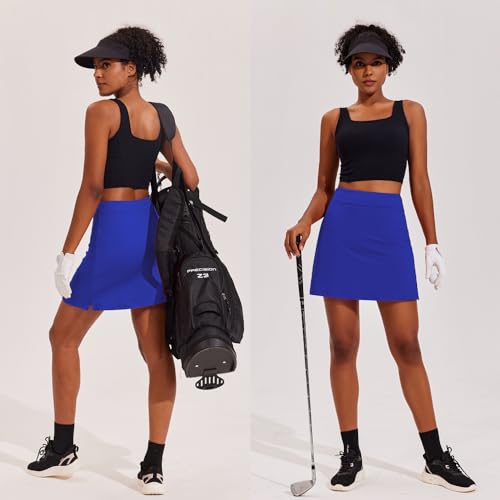 Image of Ekouaer 16 inch Golf Skorts for Woman with Inner Pockets Silicone Grippers Tennis Skirt Quick Dry Athletic Pickleball Skort