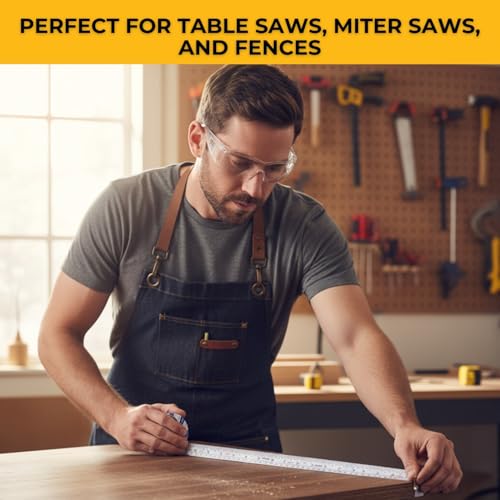 FastCap Peel & Stick Standard/Metric Measuring Tape - Perfect for Professionals and Home Improvement - Ideal for Layout & Cutting Stations - 16' Length, 7/8" Width - 01063