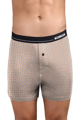 Image of &Circus Men's Puresoft Beechwood Modal Boxers | Ultra Soft Elastane Stretch Mens Breathable Boxer Innerwear Men