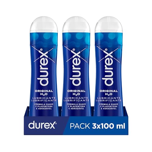 Durex Lubricante Original H2O, 100 ml [Pack 3 Unidades]