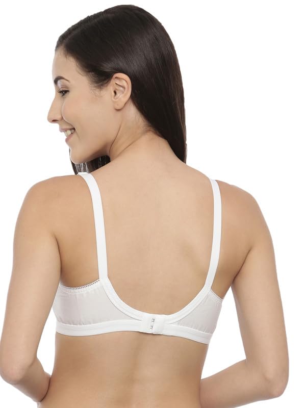 Image of BLOSSOM Women's Single Layered Full Coverage Non Wired Non Padded 100% Woven Cotton Everyday Bra Plus Size Bra
