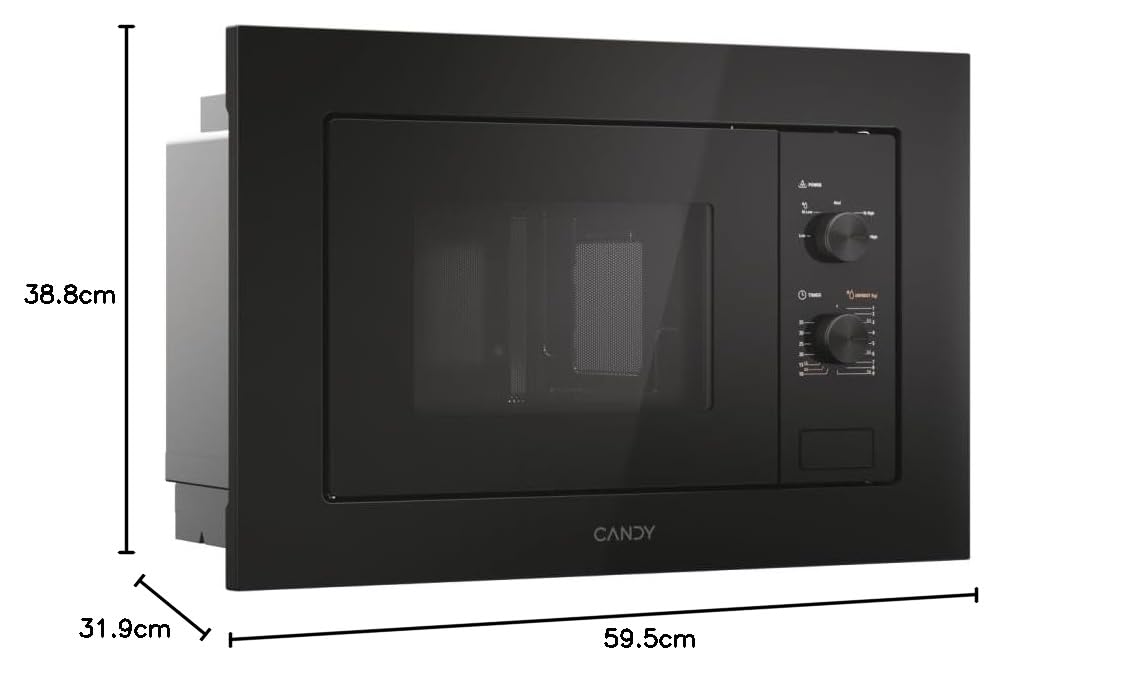 Candy CA38FMW8NB - Forno microonde, 17 litri, 1000 Watt, Nero
