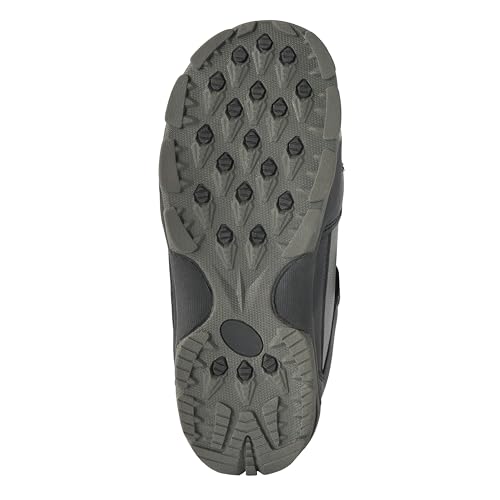 Image of 5th Element Men's Lace and Dial Snowboard Boots, Lace Black, 6 | Waterproof Liner, Secure Fit, Rubber Outsole, Designed for Beginner and Intermediate All-Mountain Snowboarders