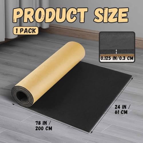Image of Pangda 1 Piece 78 x 24 x 1 /8 Inch Extra Large Marine Foam Roll Closed Cell Rubber with Adhesive Insulation Sheets Lightweight Single Sided Tape Water Weather Resistant for Craft
