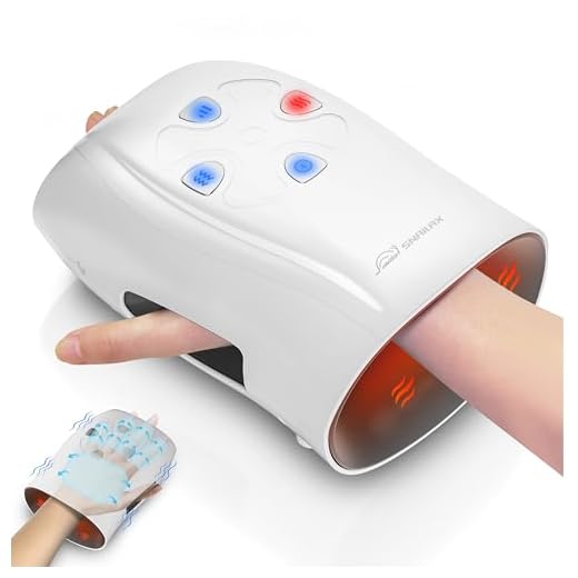 Snailax Hand Massager with Heat, Compression, Vibration, Wireless Hand Massager for Arthristis, Carpal Tunnel, Finger Numbness, Circulation, Pain Relief from Wrist to Palm and Finger, Perfect Gifts