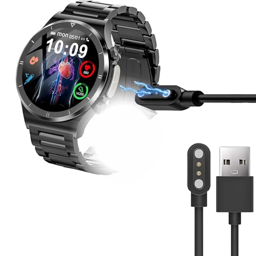 Cavo di ricarica compatibile con HASAKEI 2023 nuovo smartwatch da uomo 1.39 T30 cavo caricabatterie per T30 T30 nero