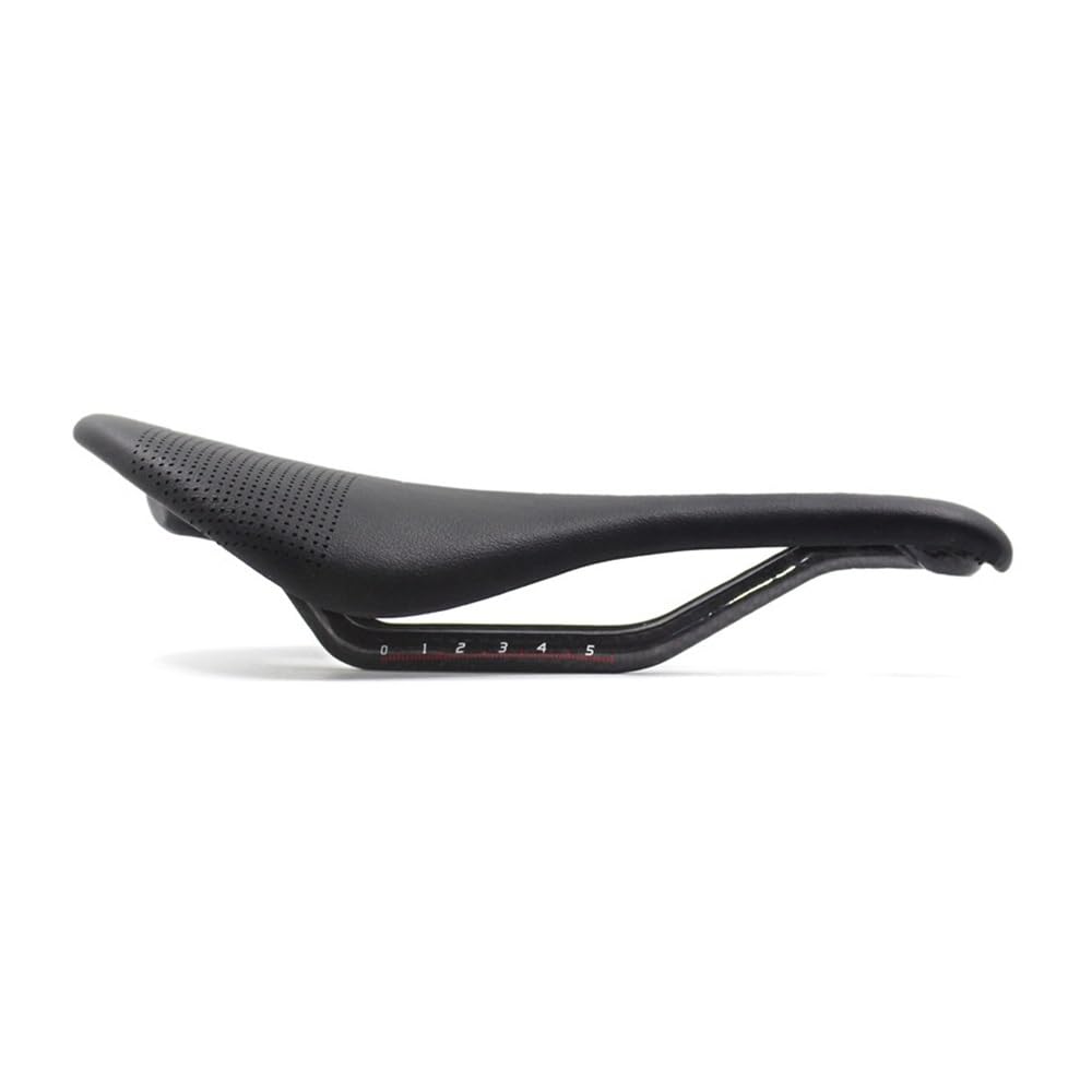 Sella Bici Sella in Carbonio MTB/Bici da Corsa Sella Super Leggera in Pelle Cuscini in Carbonio 7x9mm Bicicletta Installazione Bicicletta 240 * 143MM Sellino Bici