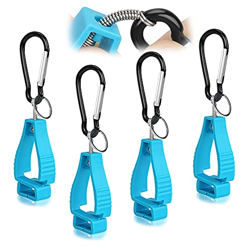 4 Pieces glove clips for work Glove Holder Clipï¼ŒConstruction Worker for Glasses Helmets Glove Grabber Clip, Golf glove holder for duty belt.
